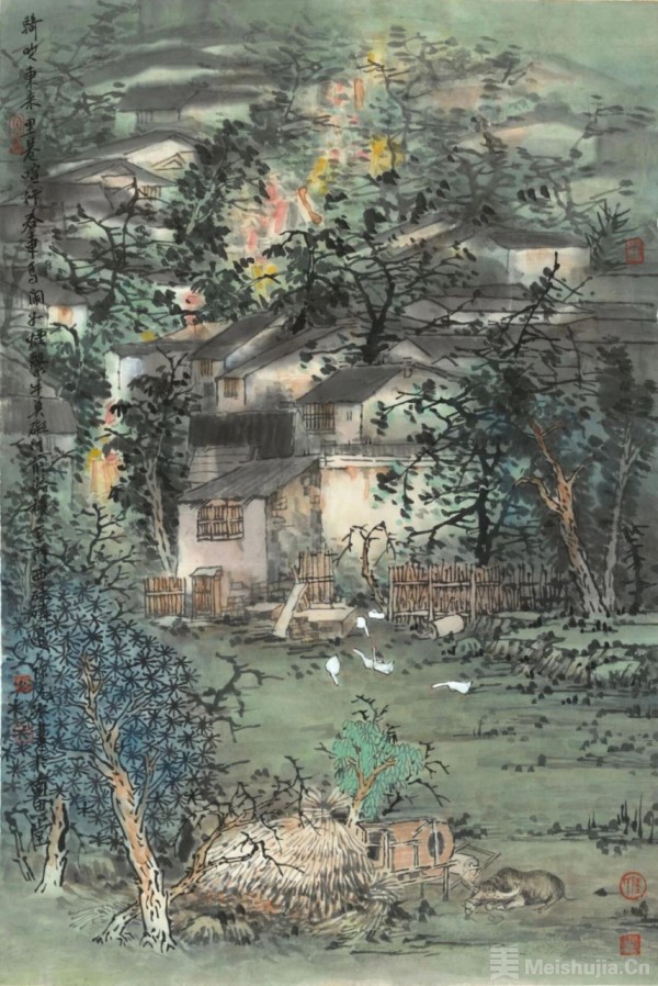 “墨染江南入塞北——陈危冰田园诗意画作品巡展”在通辽美术馆开展