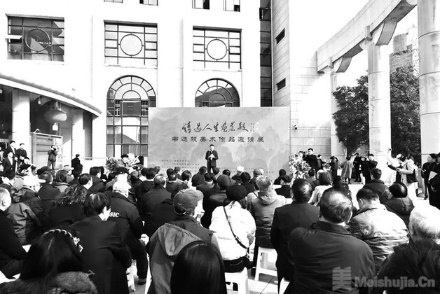 韦选毅美术作品邀请展在陕西省图书馆开幕